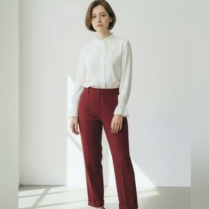 BCBGMaxAzria Cuffed Creased Pants